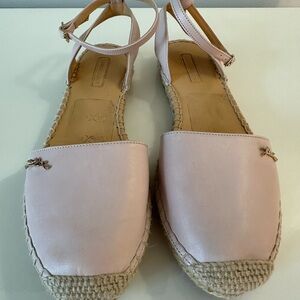 LONGCHAMP Pink Espadrille Flats